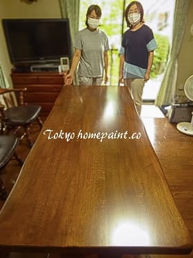 テーブルの塗装10