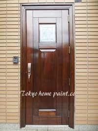ヤマハ玄関ドア塗装502仕上げ