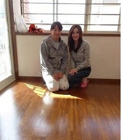 練馬区内装塗装、フローリングと塗装等、仕上げ