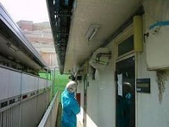 中野区Iアパート外壁塗装、屋根塗装工事前