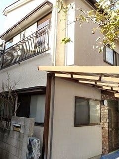 中野区外壁玉吹付、完成