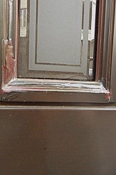 木製の玄関ドア塗装4