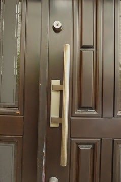 木製の玄関ドア塗装5