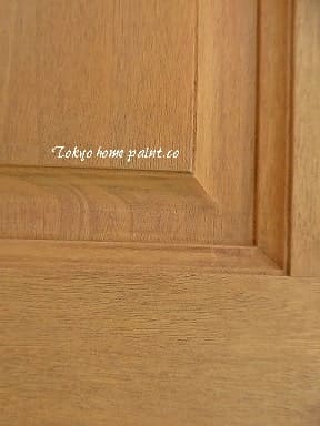 木製玄関ドア再塗装.8