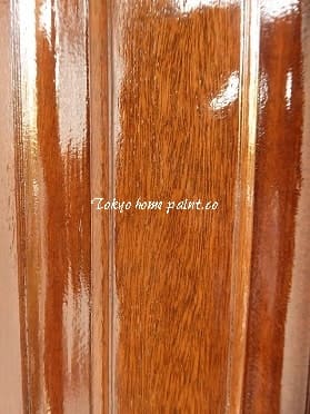 木製玄関ドア再塗装.15